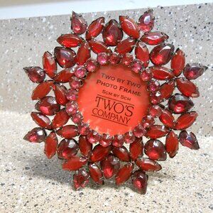 Two's Company Mini Jeweled Photo Frame